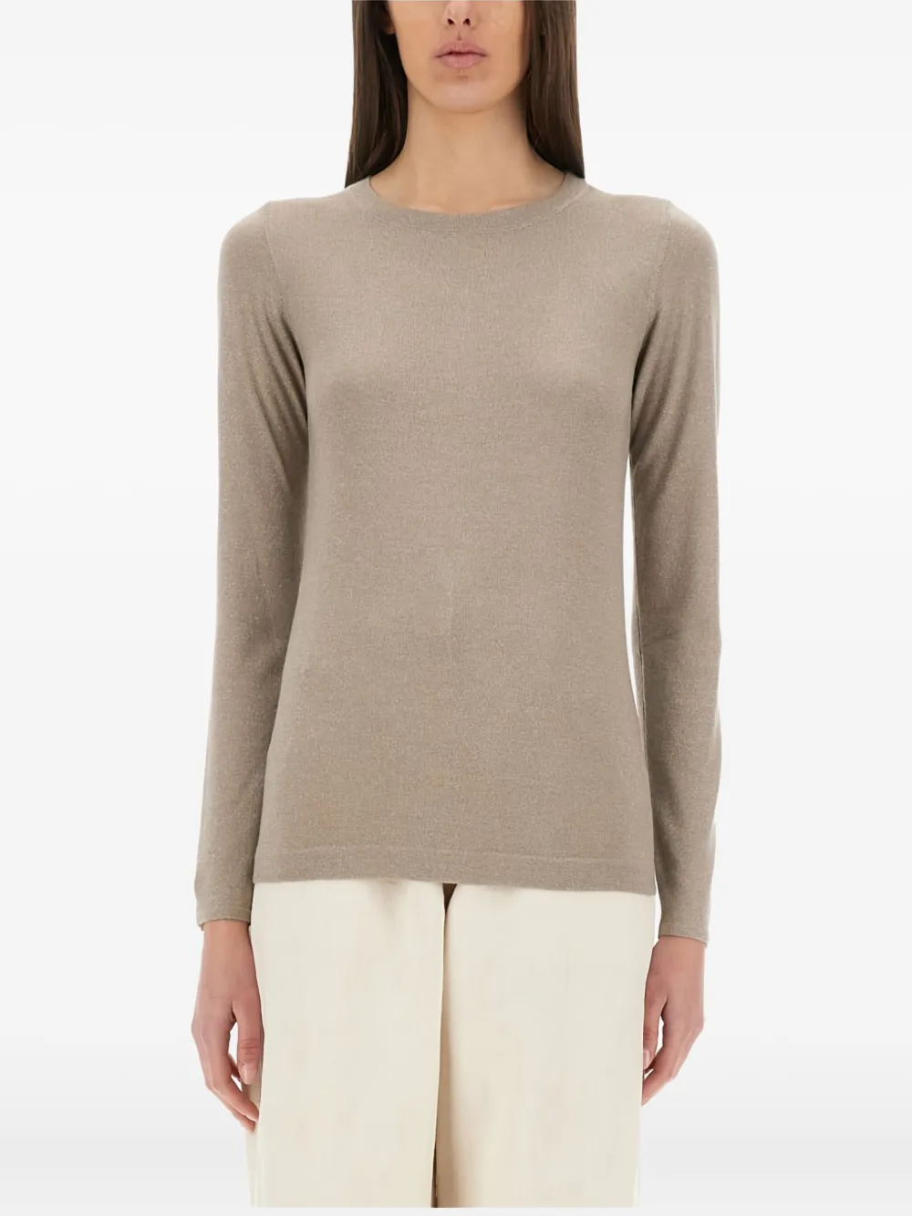 Brunello Cucinelli long-sleeve T-shirt Bruin