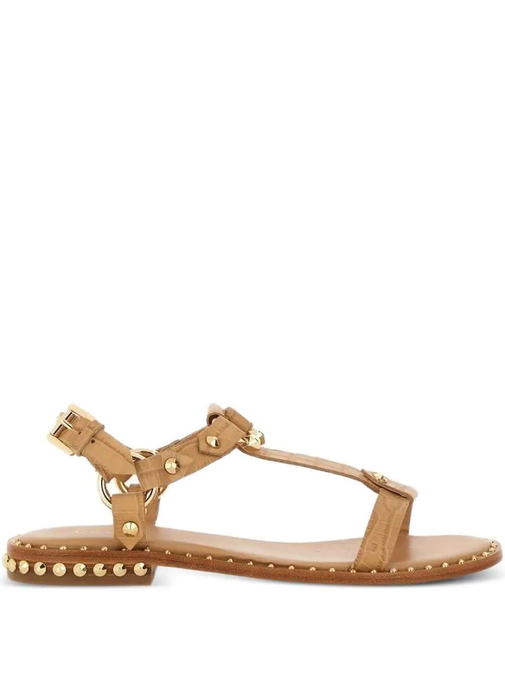 Ash Patsy Bis studded leather sandals Brown