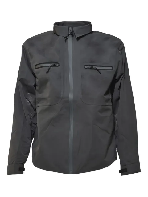 Alpha Industries perforated-details zip-front shirt jacket