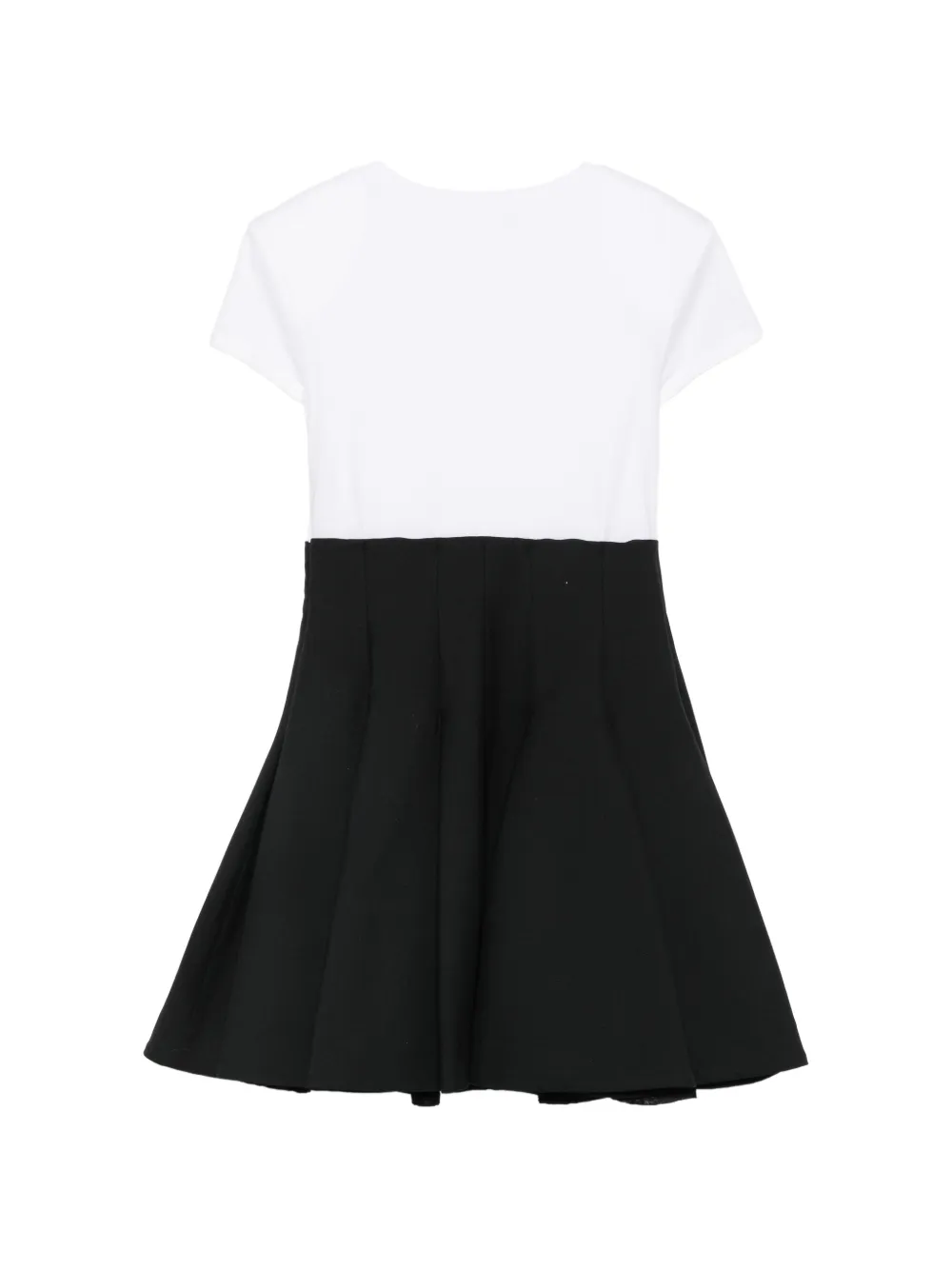 Balmain Kids Jurk verfraaid met knopen en logoprint Wit