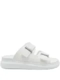 Alexander McQueen double-buckle slides - White