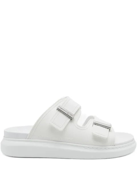 Alexander McQueen double-buckle slides