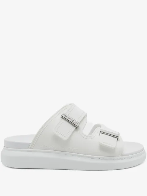 Alexander McQueen double-buckle slides