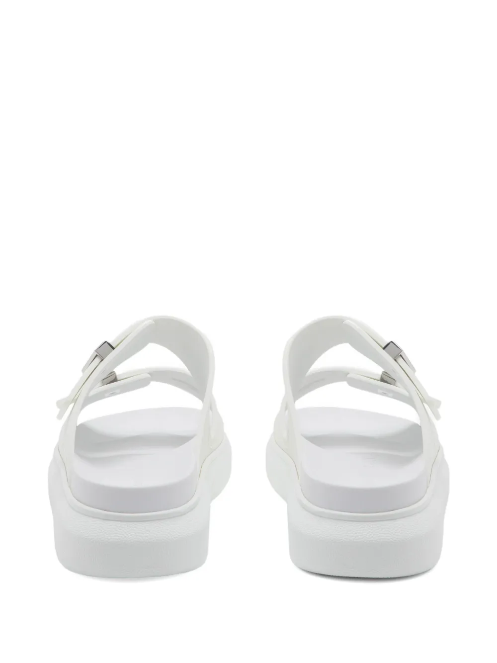 Alexander McQueen double-buckle slides Wit