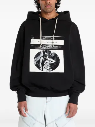 Rick Owens DRKSHDW グラフィック パーカー | ブラック | FARFETCH JP