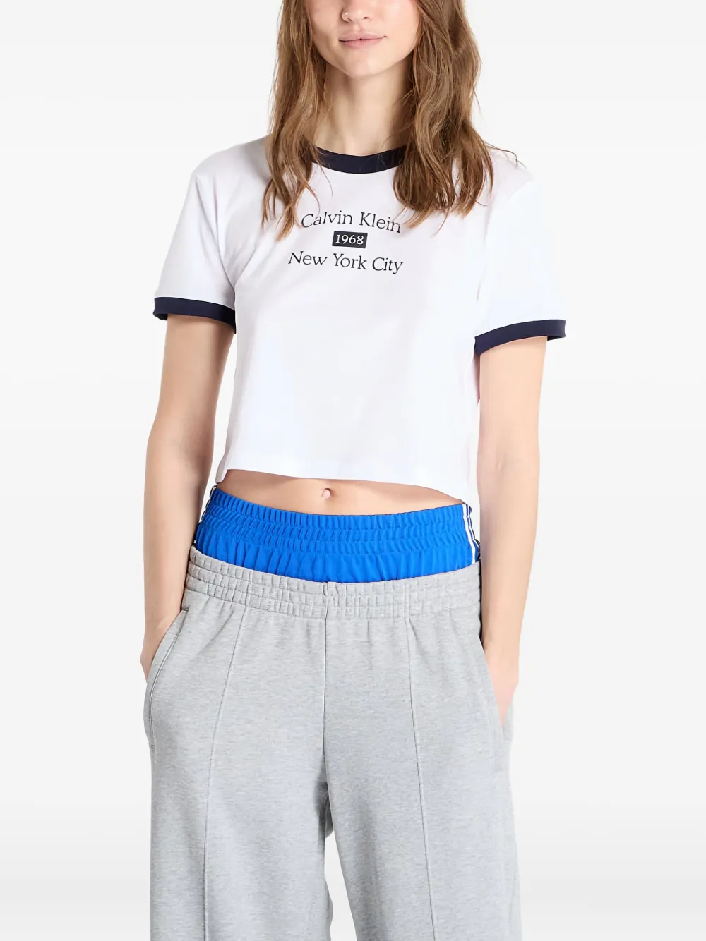 Calvin Klein Jeans Est.1978 Logo-print Cotton T-shirt In White