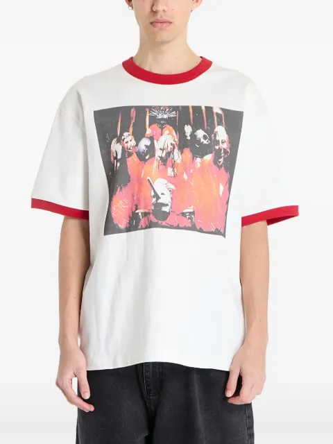Pleasures graphic-print oversized T-shirt