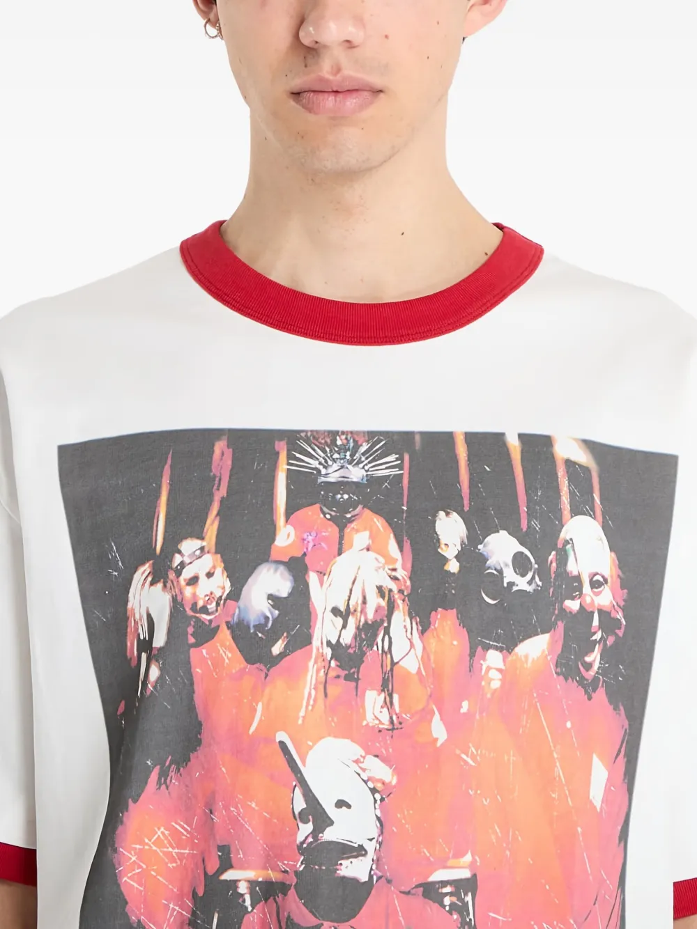 Pleasures T-shirt met grafische print Wit