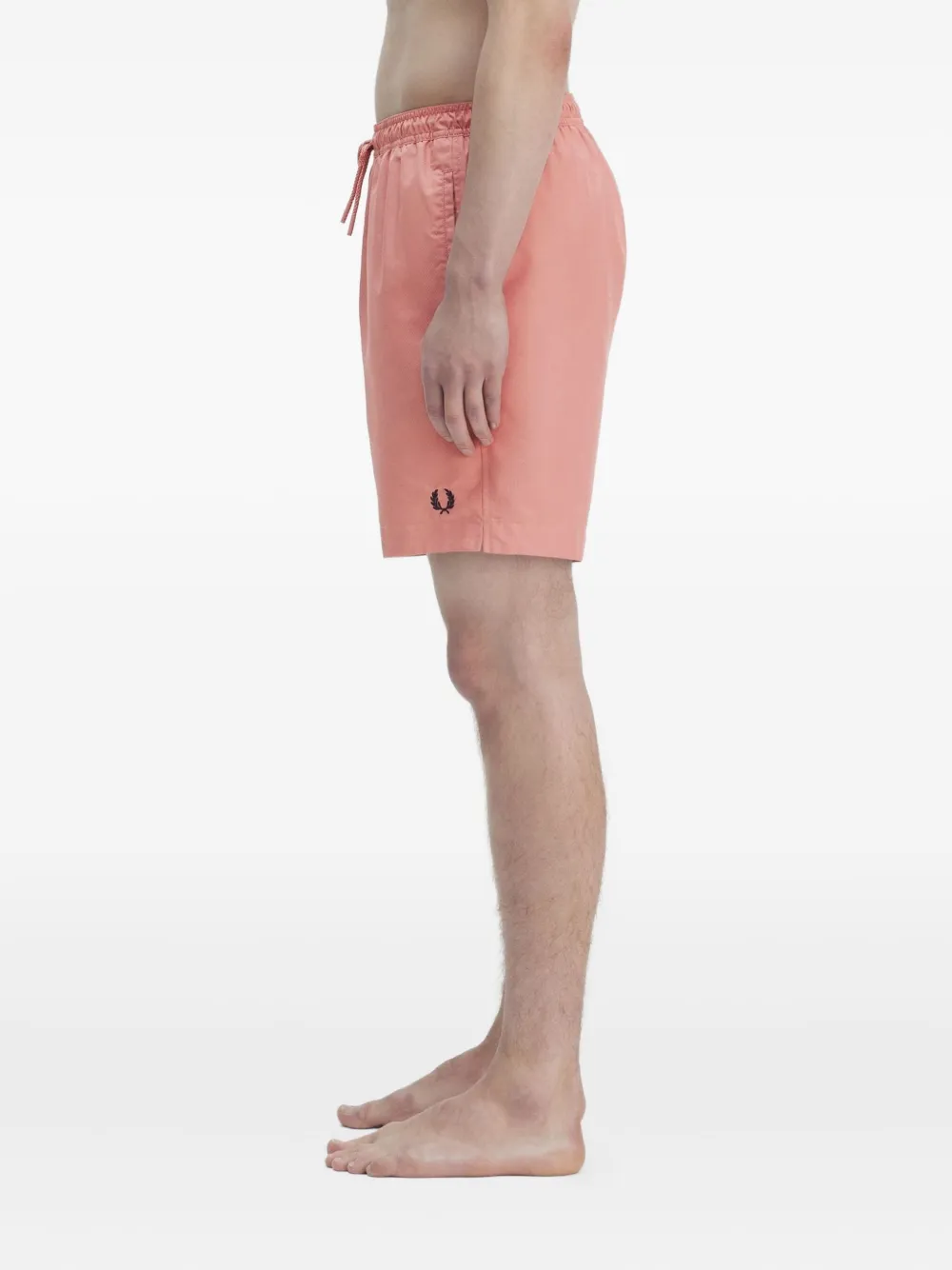 Fred Perry Zwembroek met trekkoordtaille Roze