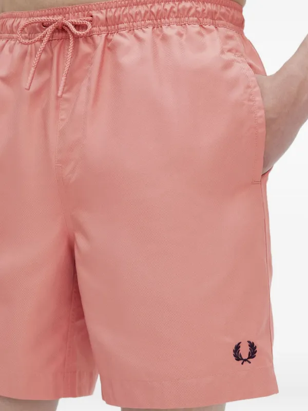 Fred Perry ドローストリング トランクス水着 | ピンク