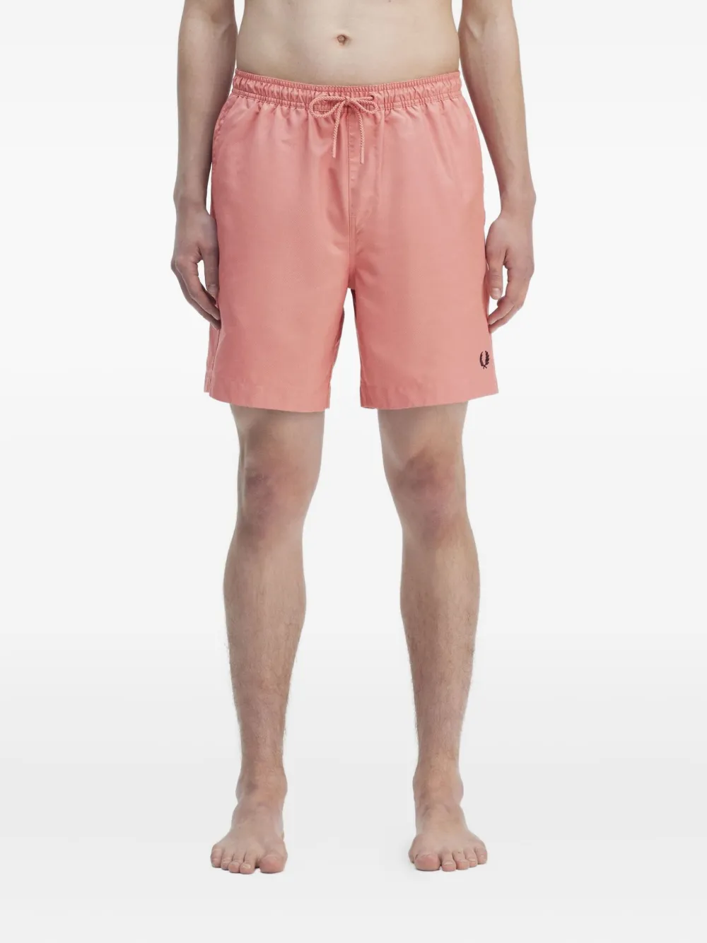 Fred Perry Zwembroek met trekkoordtaille Roze