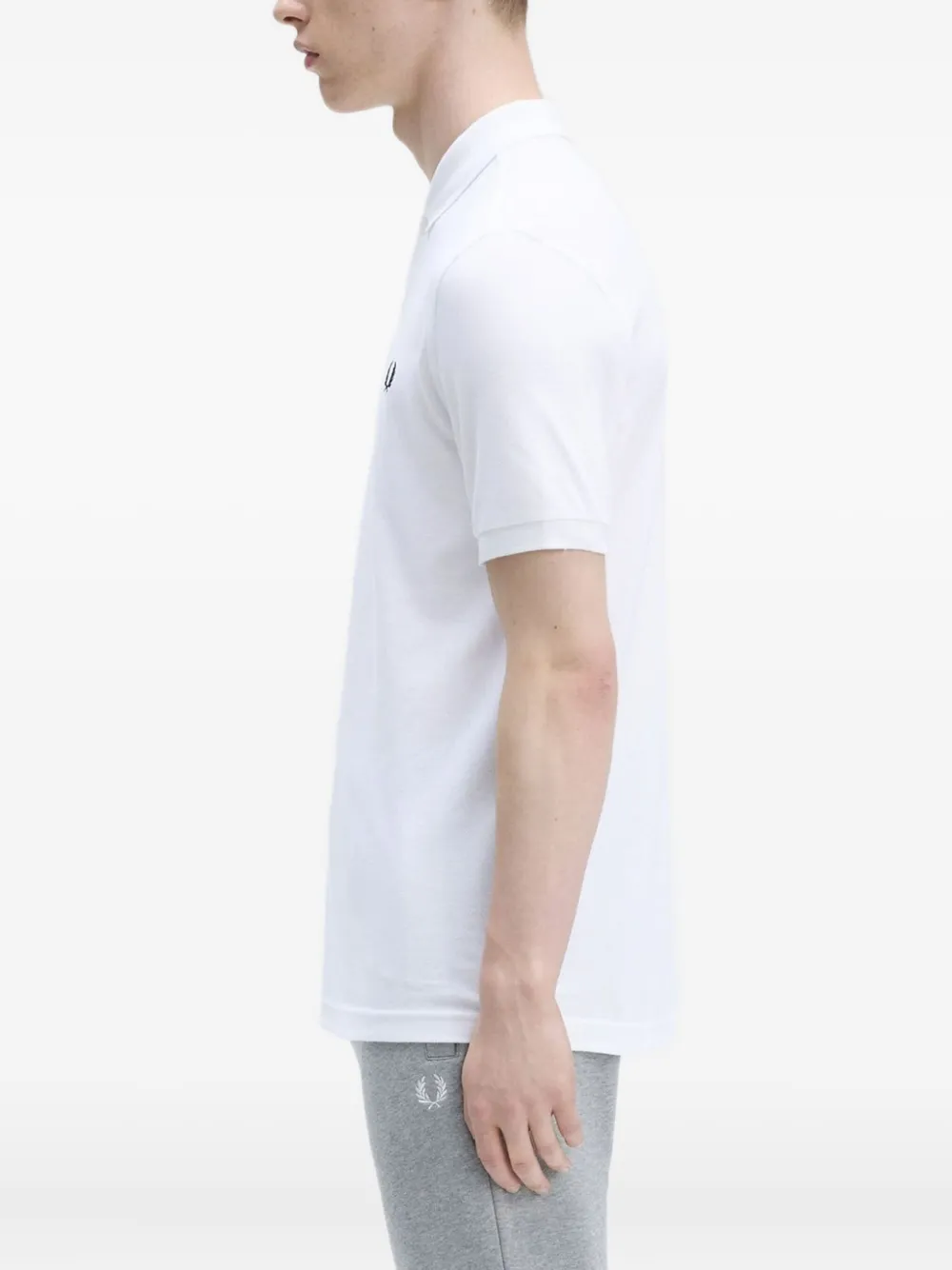 Fred Perry Poloshirt met geborduurd logo Wit