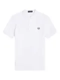Fred Perry logo-embroidered polo shirt - White