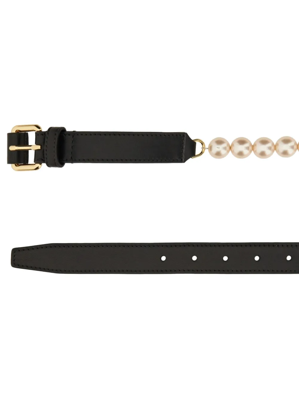 Moschino embellished belt Zwart