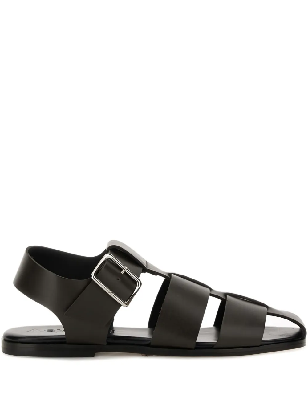 Aeyde buckle-fastening leather sandals Brown