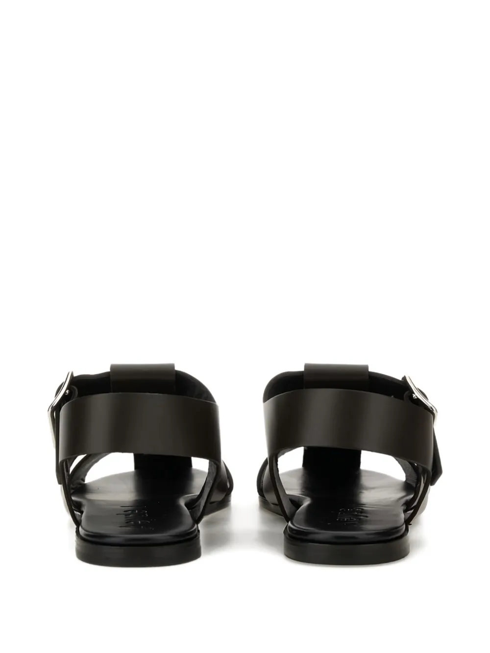 Aeyde buckle-fastening leather sandals Brown