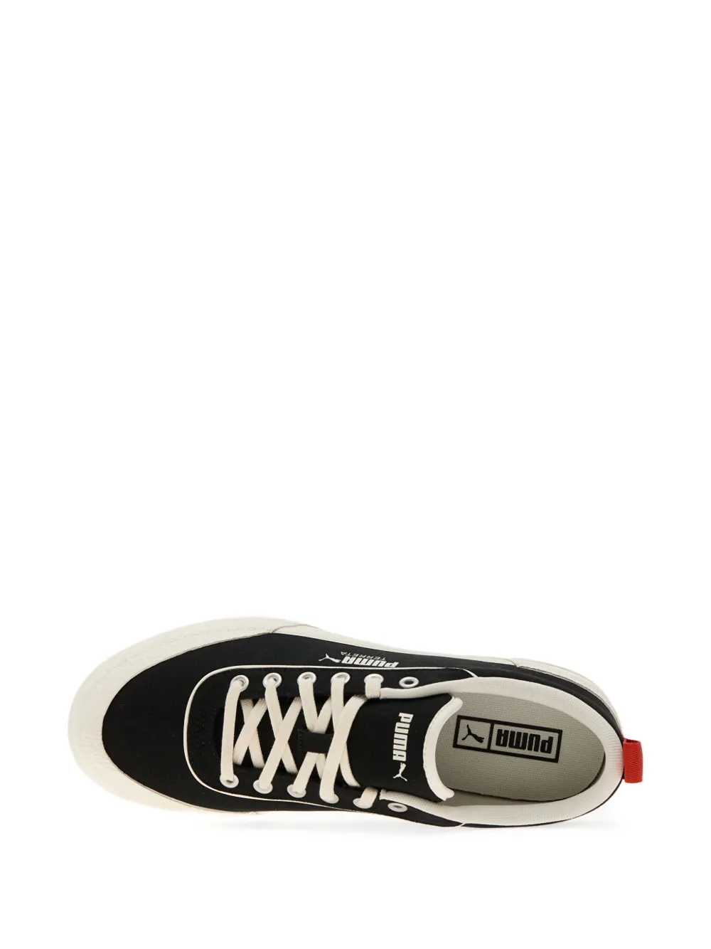 PUMA logo-print lace-up sneakers Black