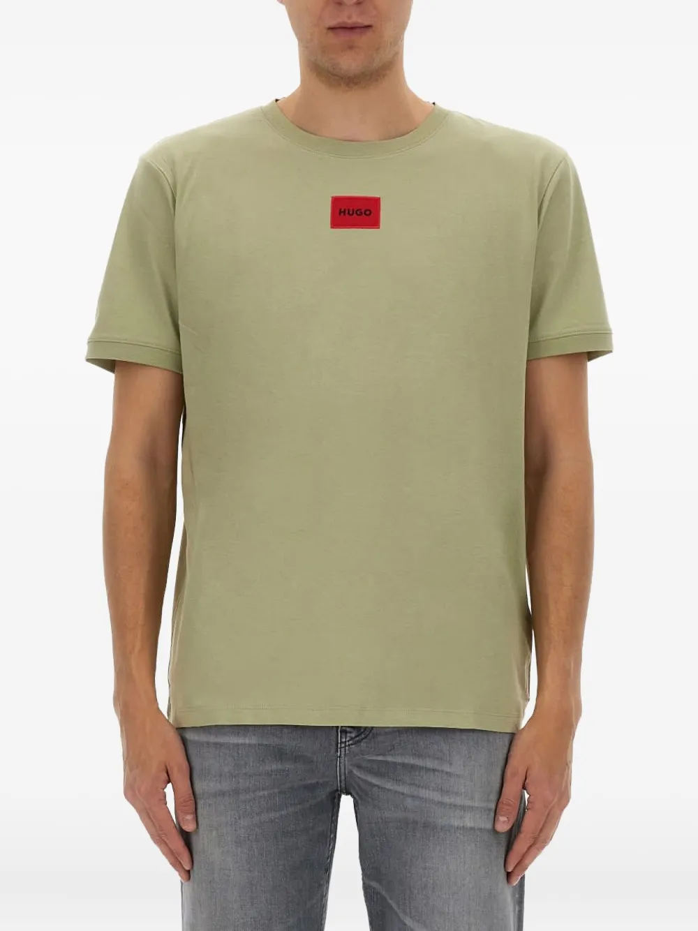 logo-patch crew-neck T-shirt