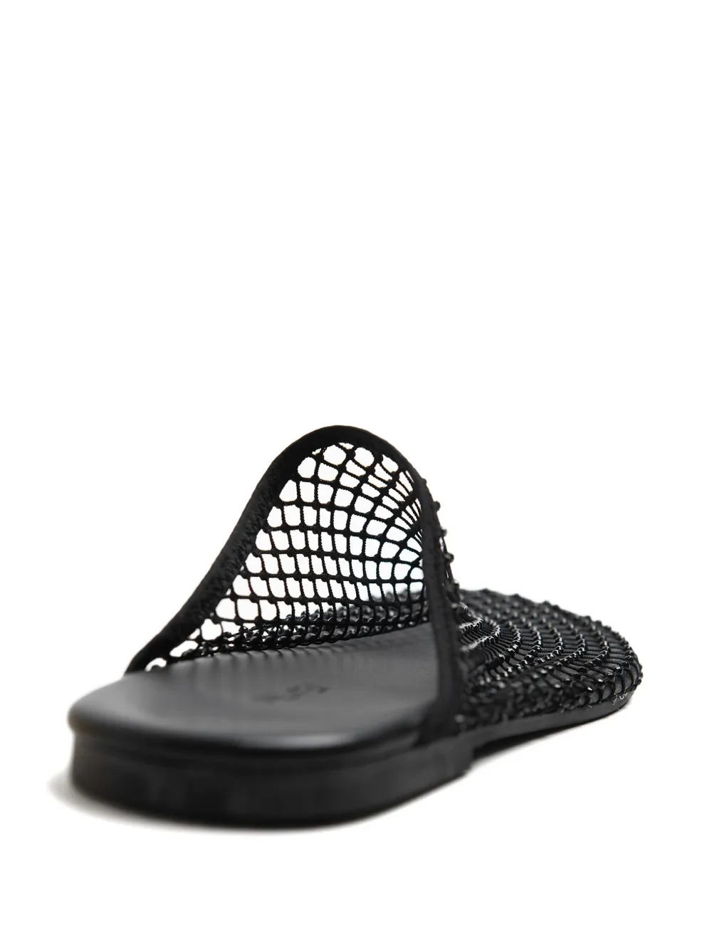 Alysi mesh-embellished mules Black