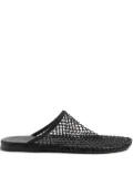 Alysi mesh-embellished mules - Black