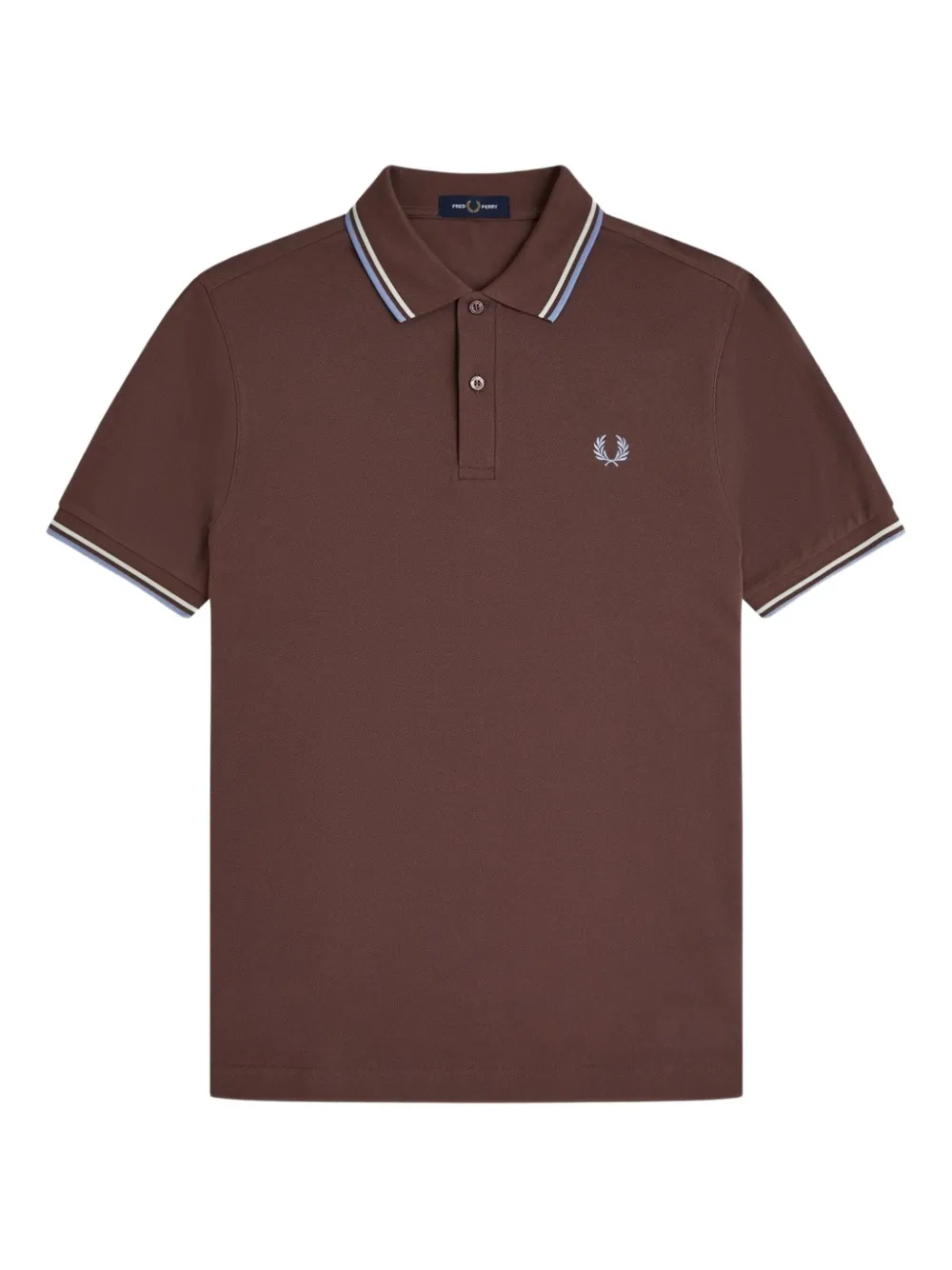Fred Perry Poloshirt met gestreepte afwerking Rood