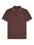 Fred Perry striped-trim polo shirt