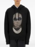 Ih Nom Uh Nit leopard-print graphic hoodie - Black