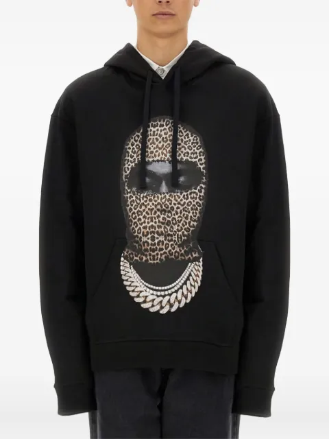 Ih Nom Uh Nit leopard-print graphic hoodie