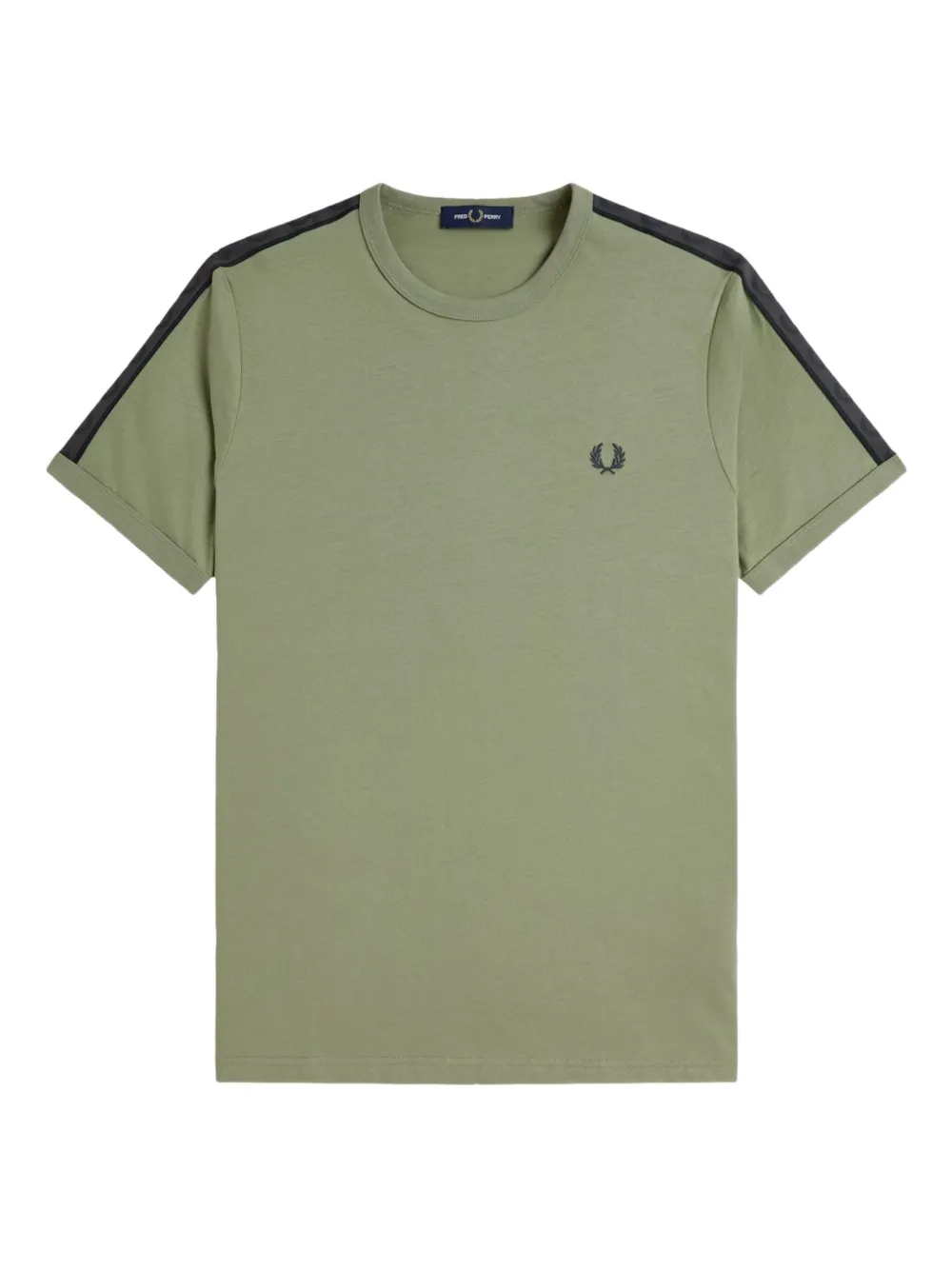 Fred Perry Ringer T-shirt met korte mouwen Groen