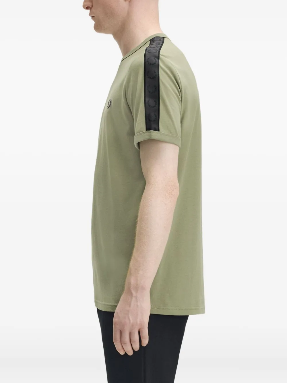 Fred Perry Ringer T-shirt met korte mouwen Groen