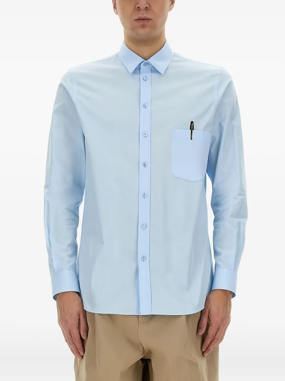 Moschino pen-print shirt - Blauw