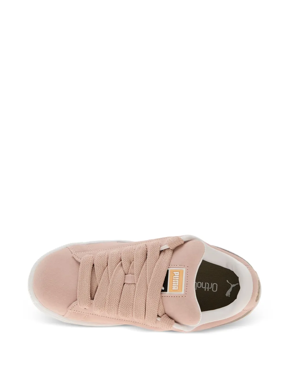 PUMA suede lace-up sneakers Pink