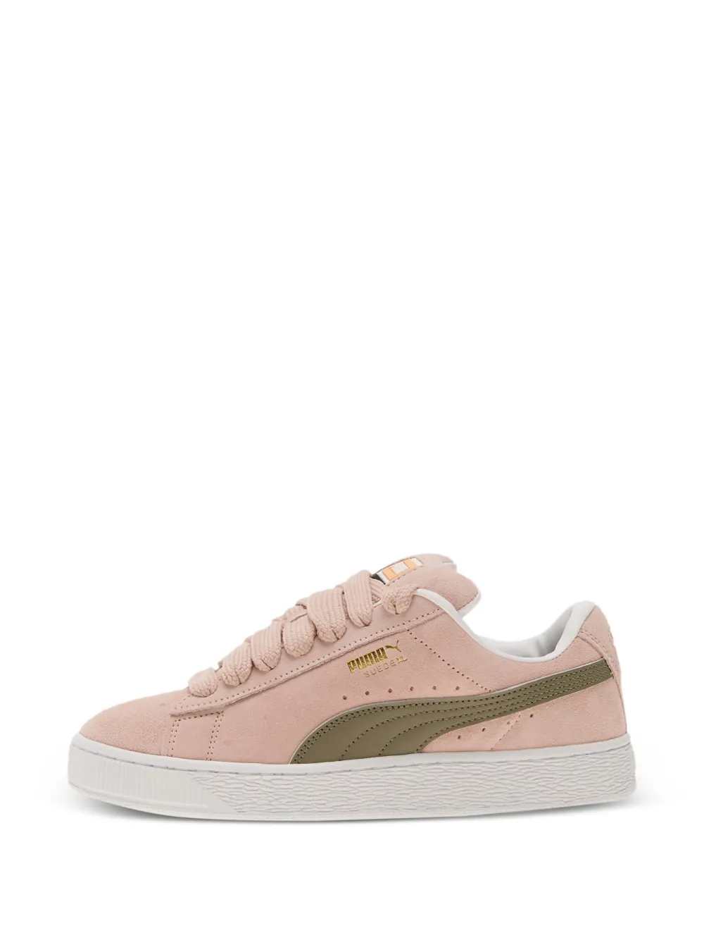 PUMA suede lace-up sneakers Pink