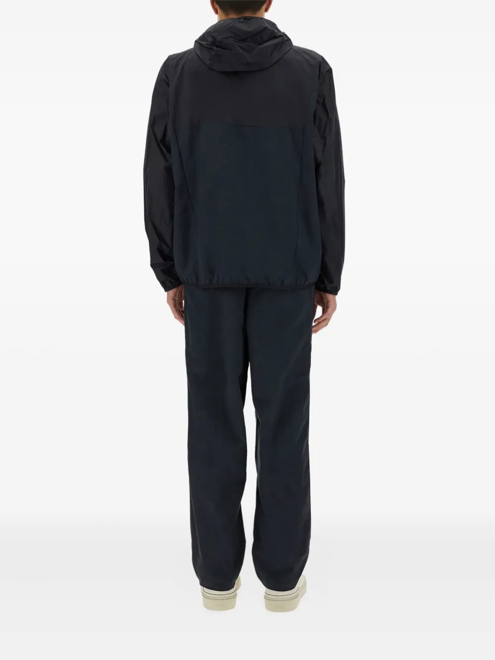 BOSS hooded panelled windbreaker Blauw