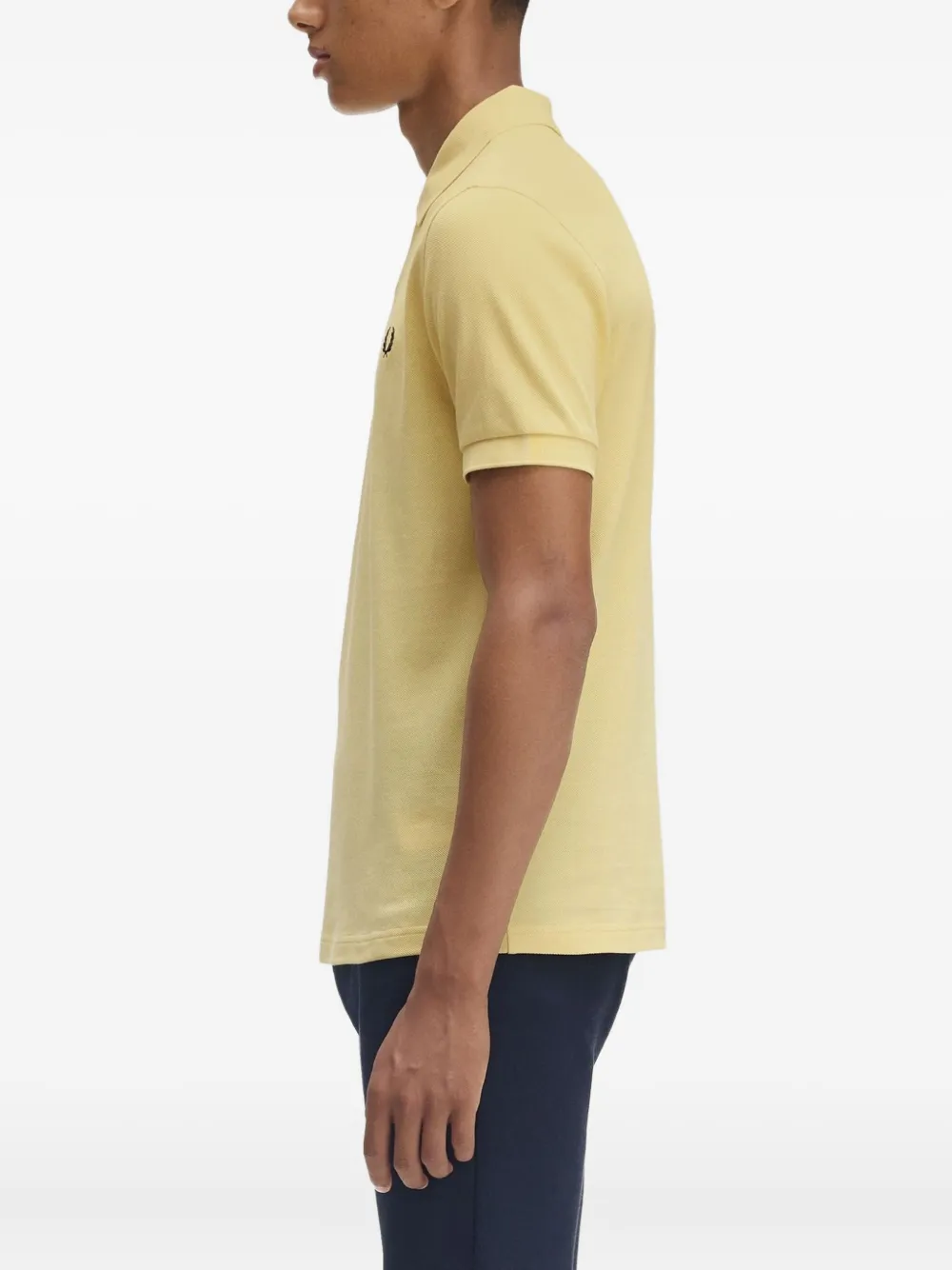 Fred Perry Poloshirt met geborduurd logo Geel