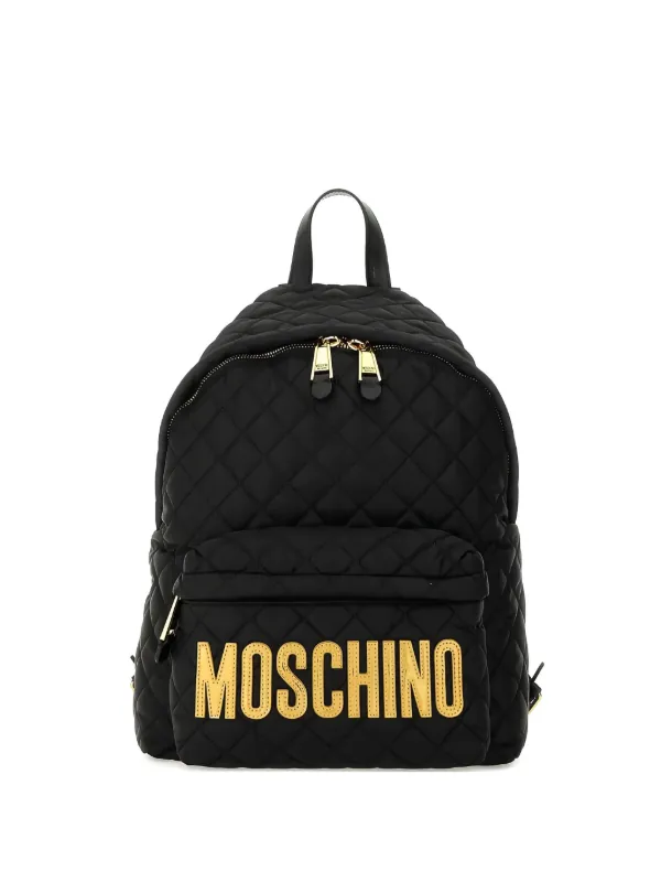 Moschino キルティング バックパック | ブラック | FARFETCH JP