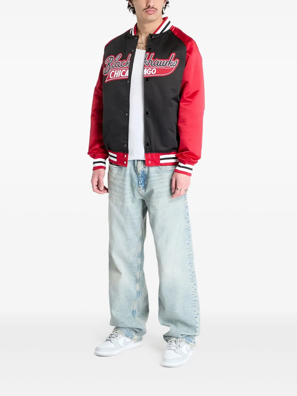 Mitchell & Ness logo-print bomber jacket | ボンバージャケット | Image 2