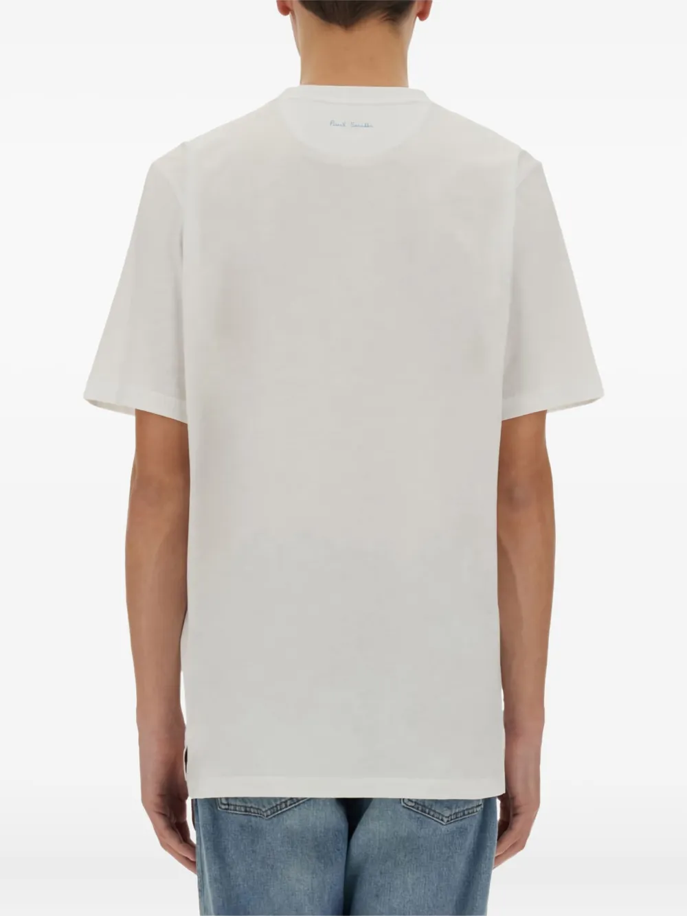 Paul Smith T-shirt van biologisch katoen met Espresso Bar-print Wit