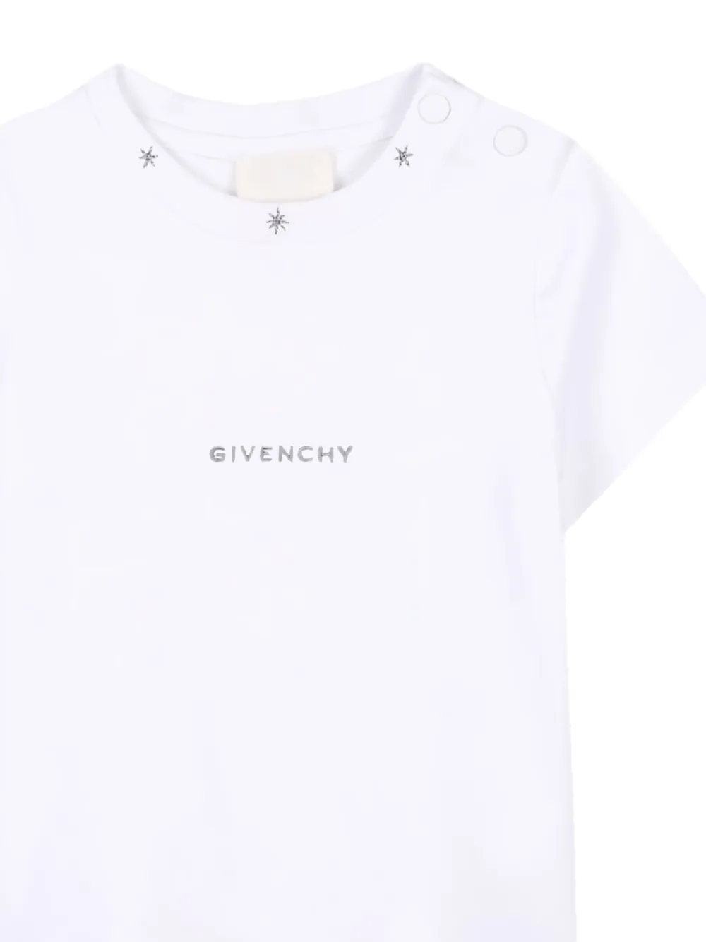 Givenchy Kids logo-embroidered short-sleeve t-shirt - ホワイト Givenchy Kids logo-embroidered short-sleeve t-shirt - ホワイト