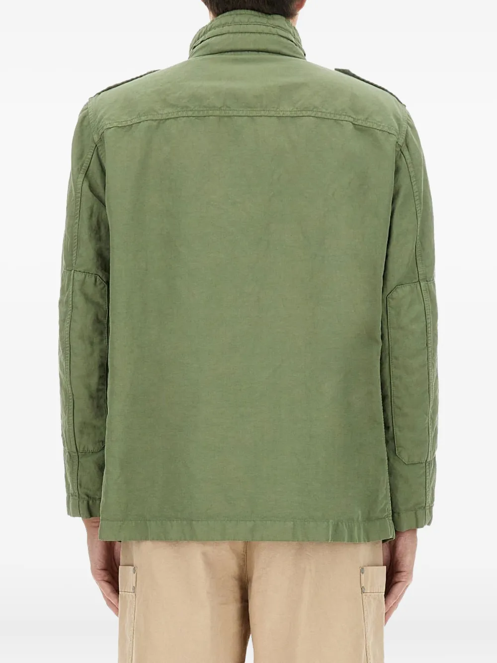 Fay Multi-pocket Cotton Jackets In Green