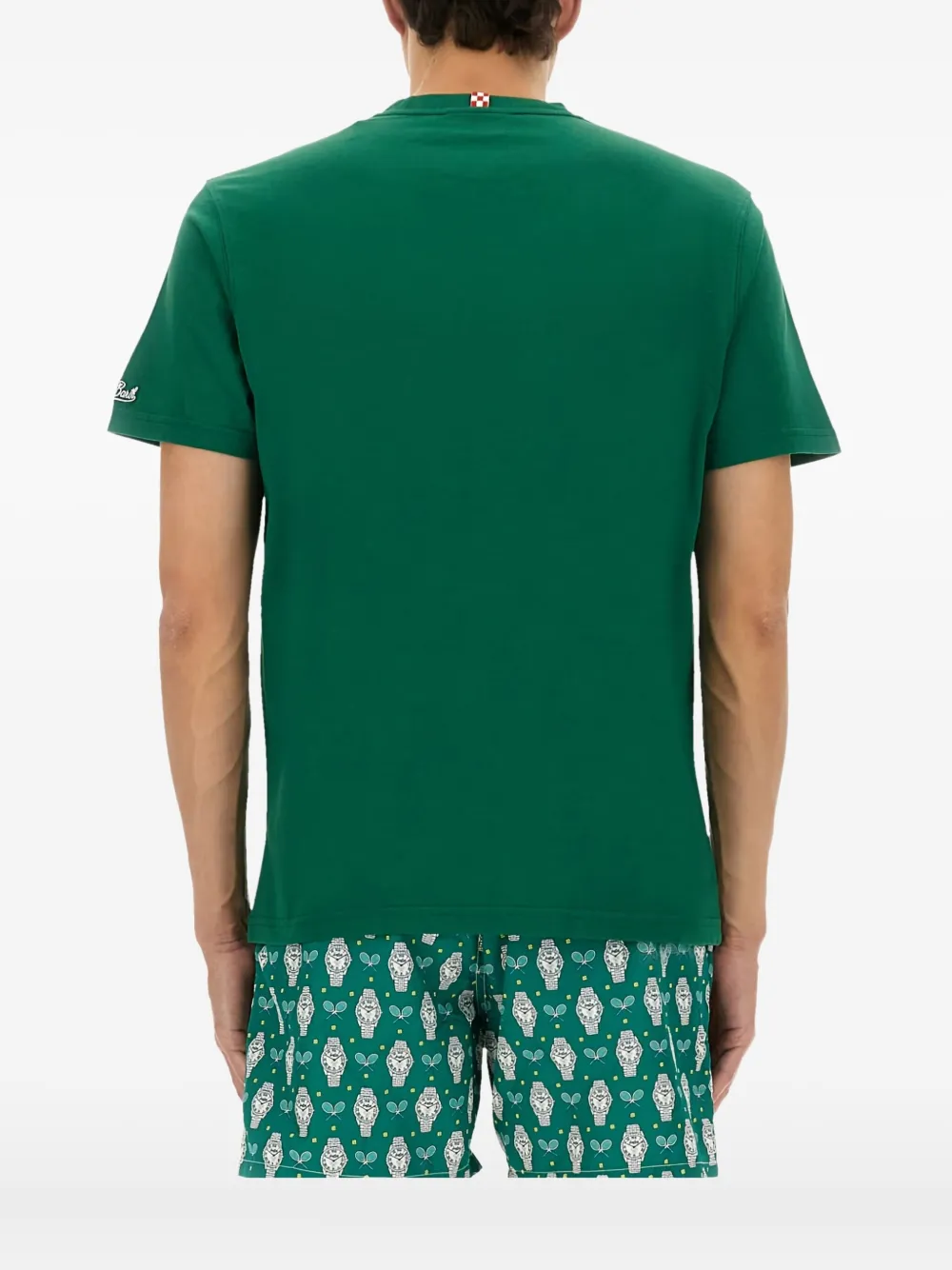 Mc2 Saint Barth Austin Pocket-watch Printed T-shirt In Green