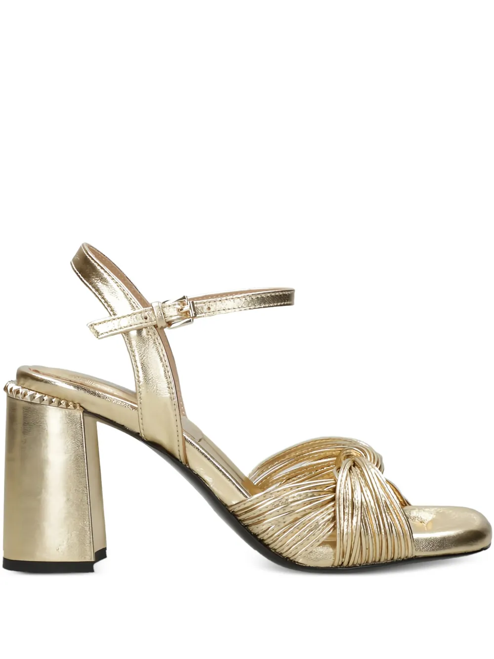 Ash 80mm knotted ankle-strap sandals Gold