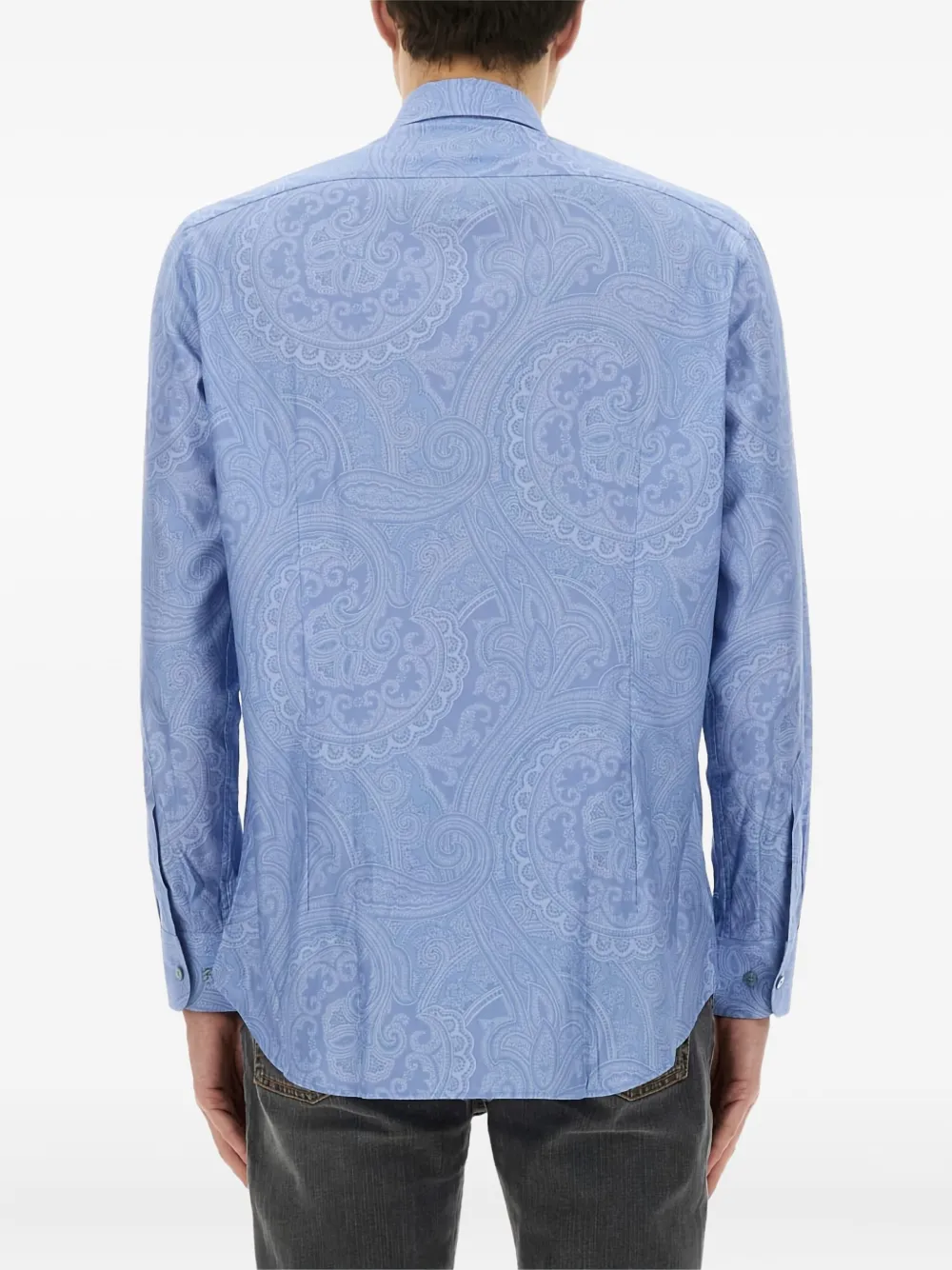 ETRO Overhemd met paisley-print Blauw
