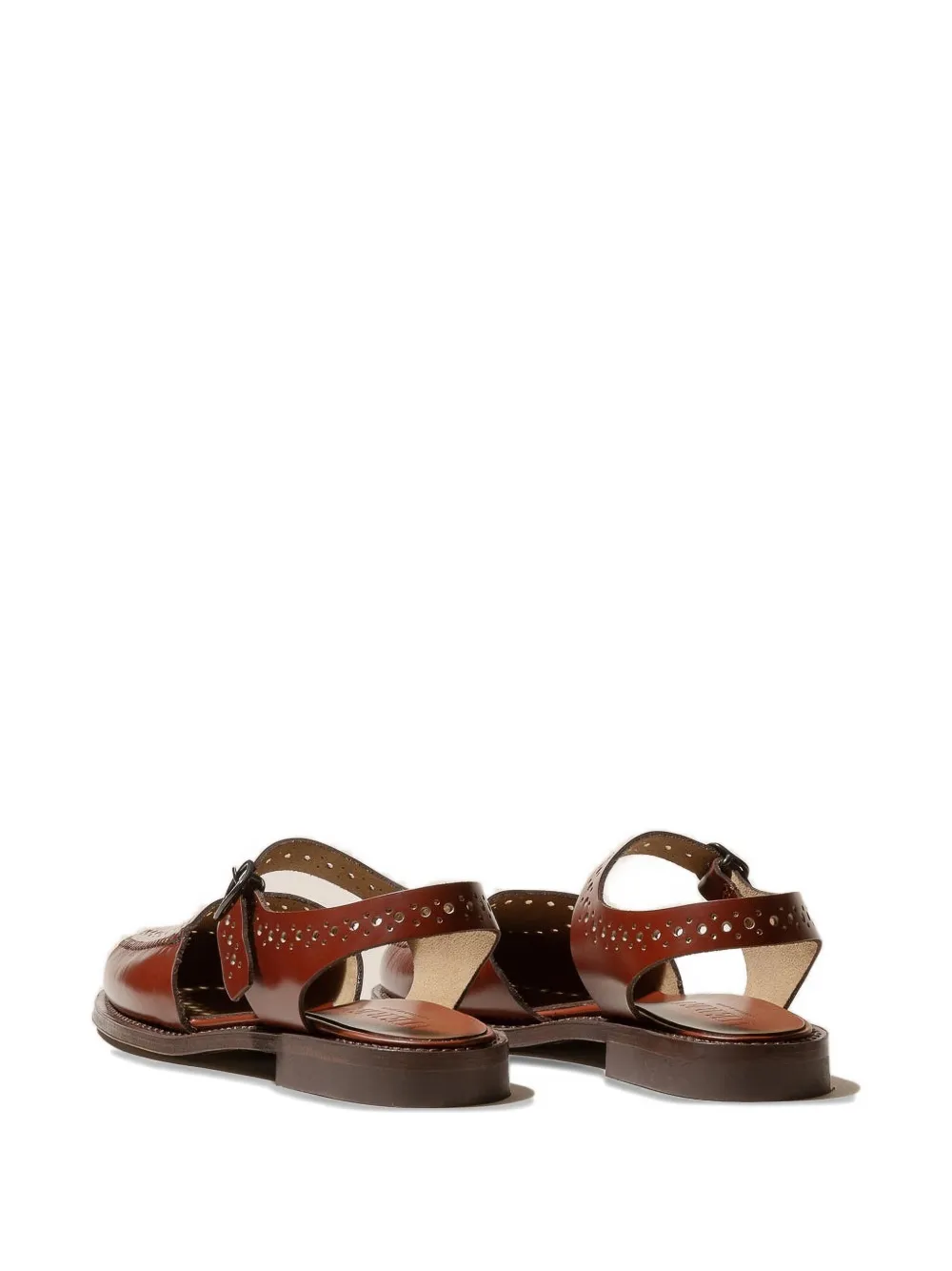 Hereu Picada Perforated Leather Flats