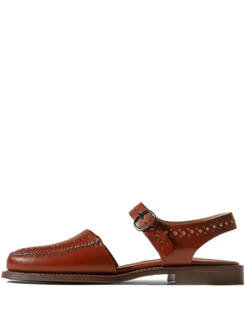 Hereu Picada perforated leather flats