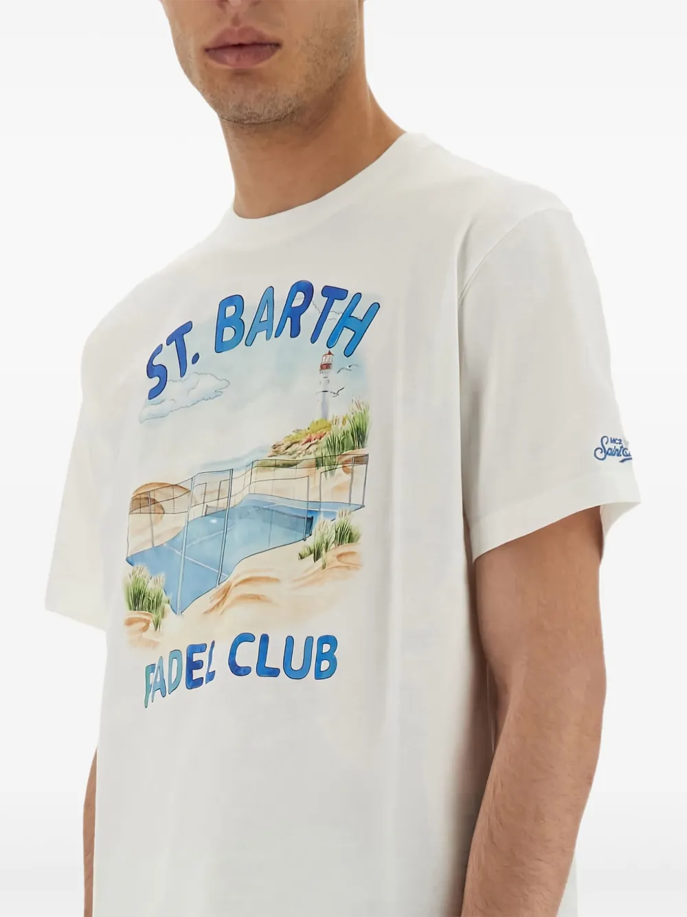 MC2 Saint Barth T-shirt met grafische print Wit