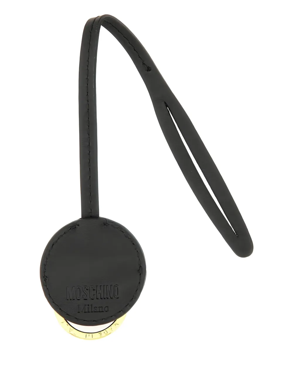 Moschino Sleutelhanger met hartpatroon Zwart