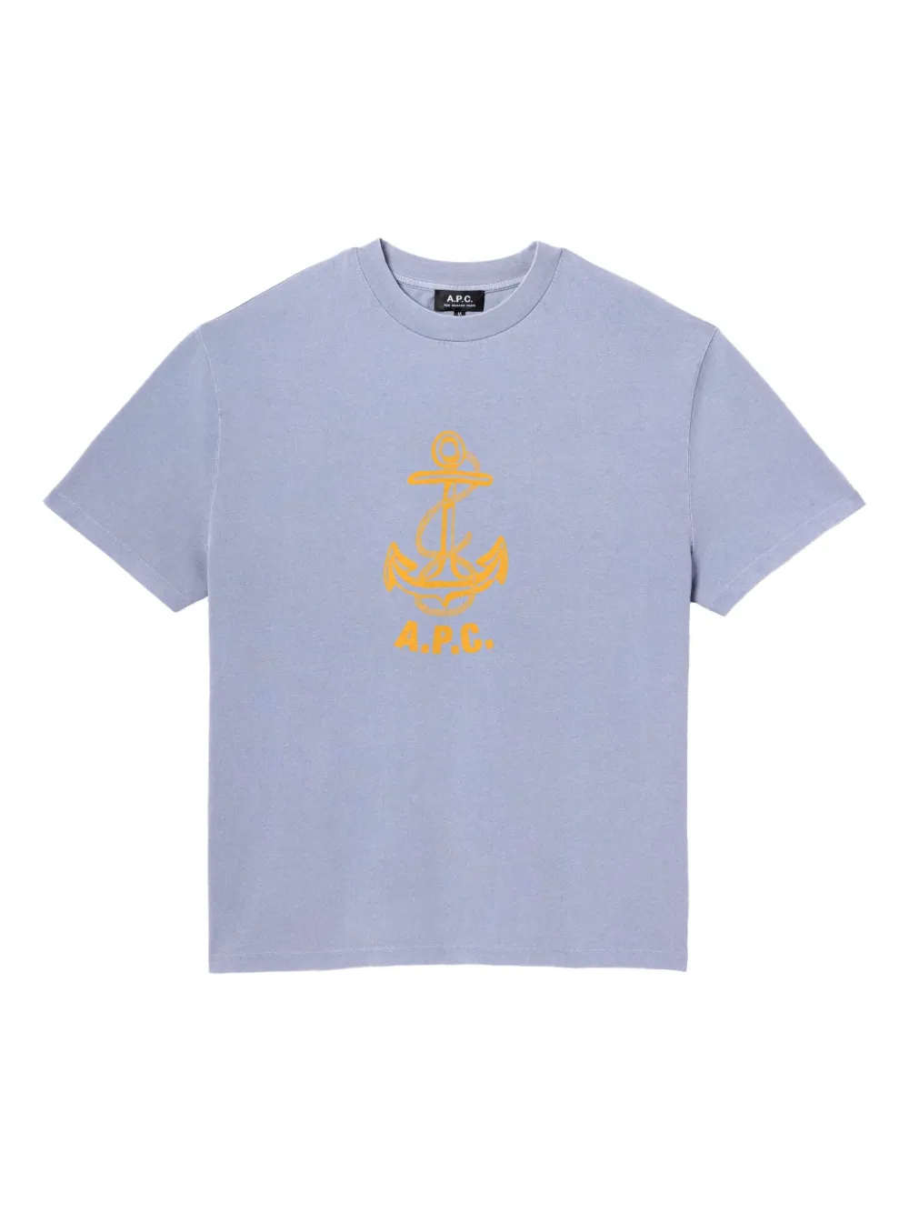A.P.C. logo-print T-shirt | Blue | Image 1