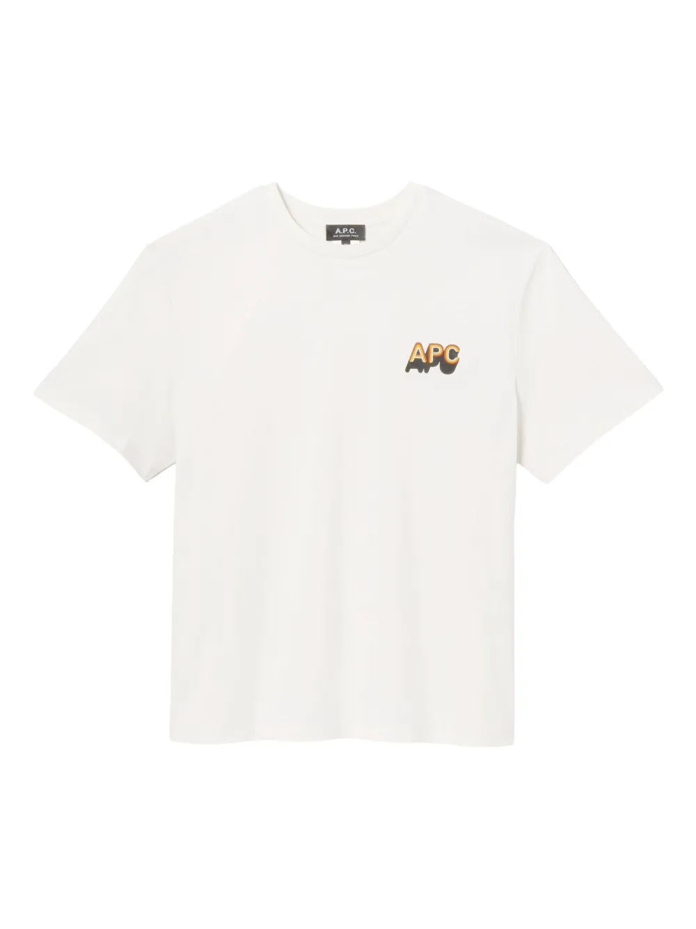 A.P.C. logo-print T-shirt | Neutrals | Image 1