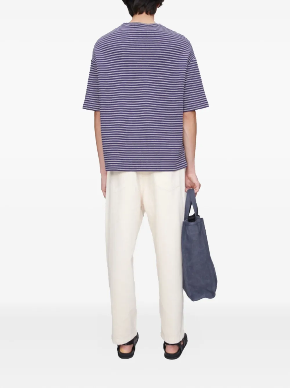 A.P.C. Gestreept T-shirt Blauw